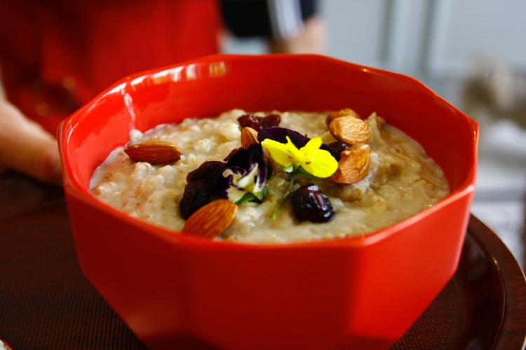 Zabkása Fahéjas Karamellizált Banánnal
